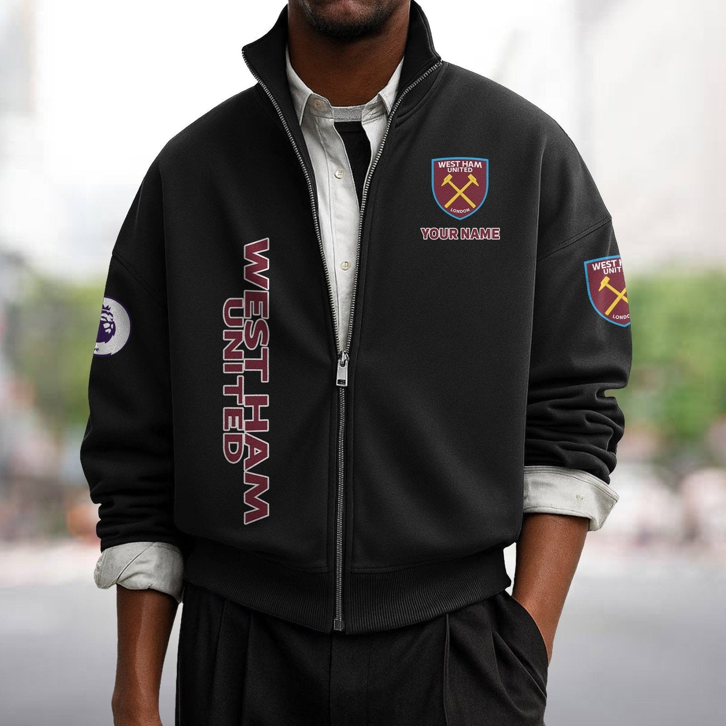 WHU x EPL Men's Zipper Sweatshirt DatND DVT