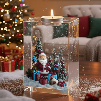 WHU x EPL Personalized Christmas Crystal Candle Holder DatND DVT