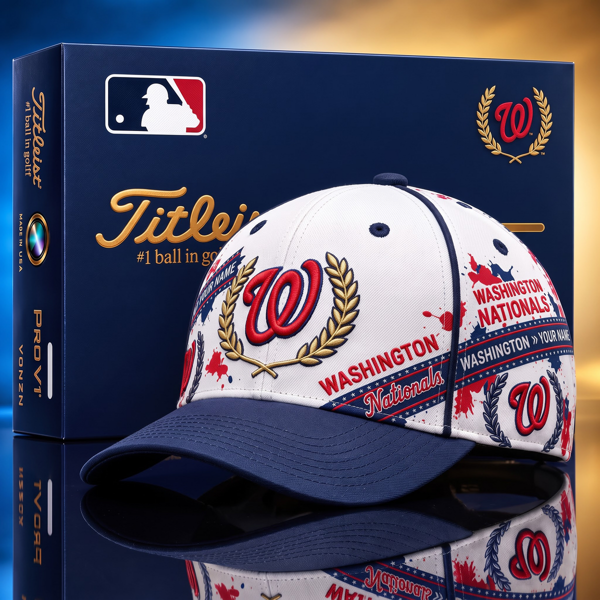 WSH X MLB Baseball Cap – Personalized Name Team Heritage Cap
