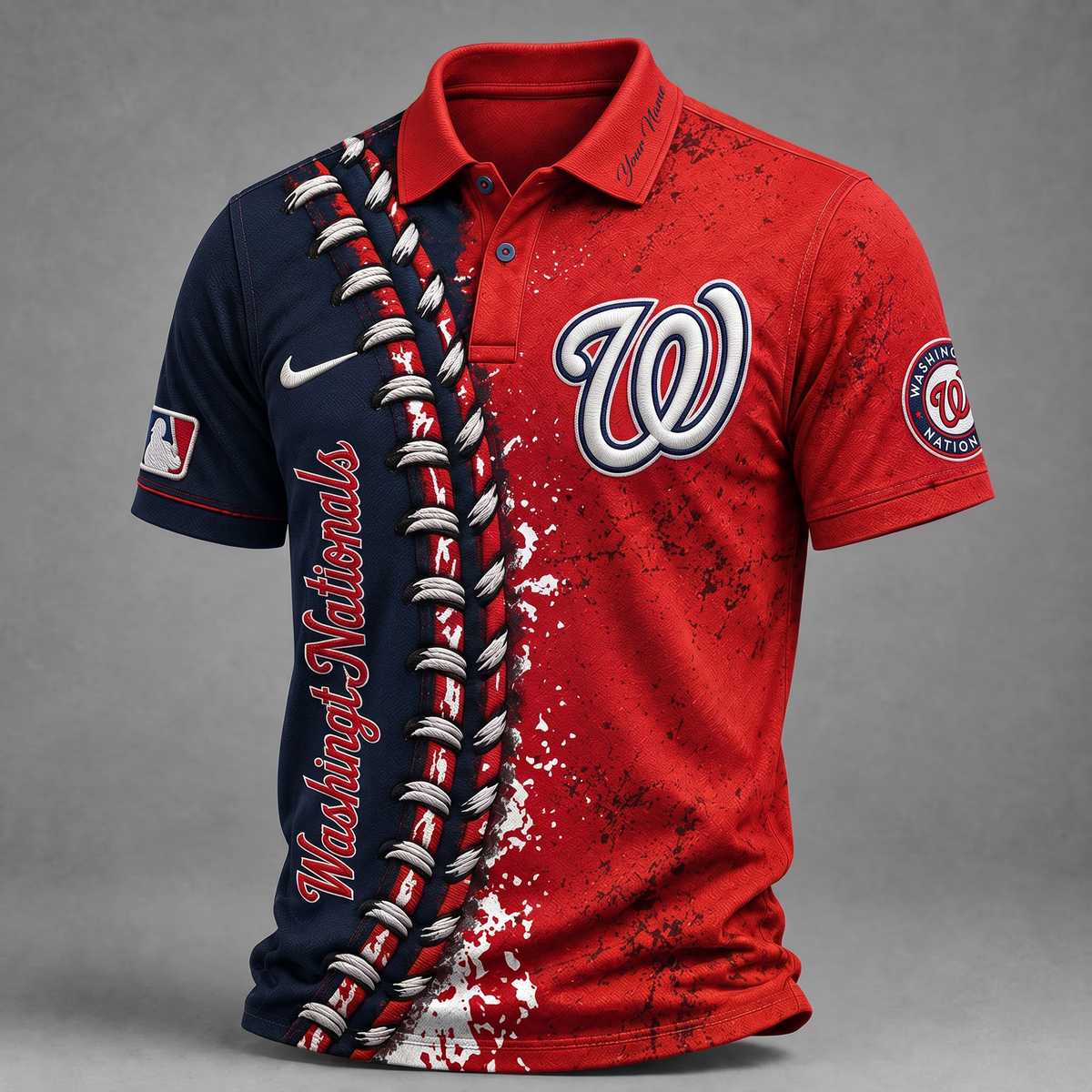 WSH X Premium MLB Baseball Stitch Polo Shirt