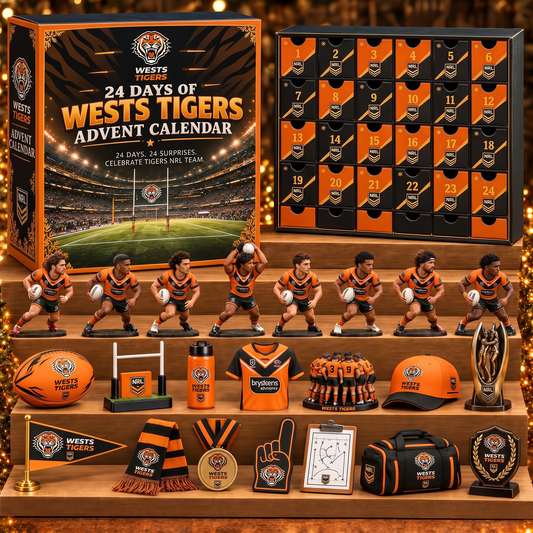 WST X NRL Team Christmas Advent Calendar – 24 Days Mini Figure & Merchandise Collector Set