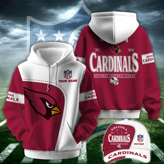 ARI X NFL Classic Logo Limited Edition Hoodie And Cap NAK NHT