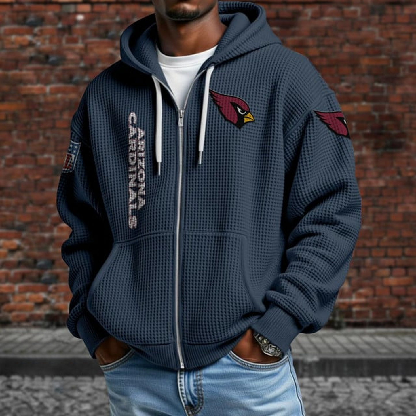 ARI X NFL Textured Lounge Zip-up Hoodie NAK NHT