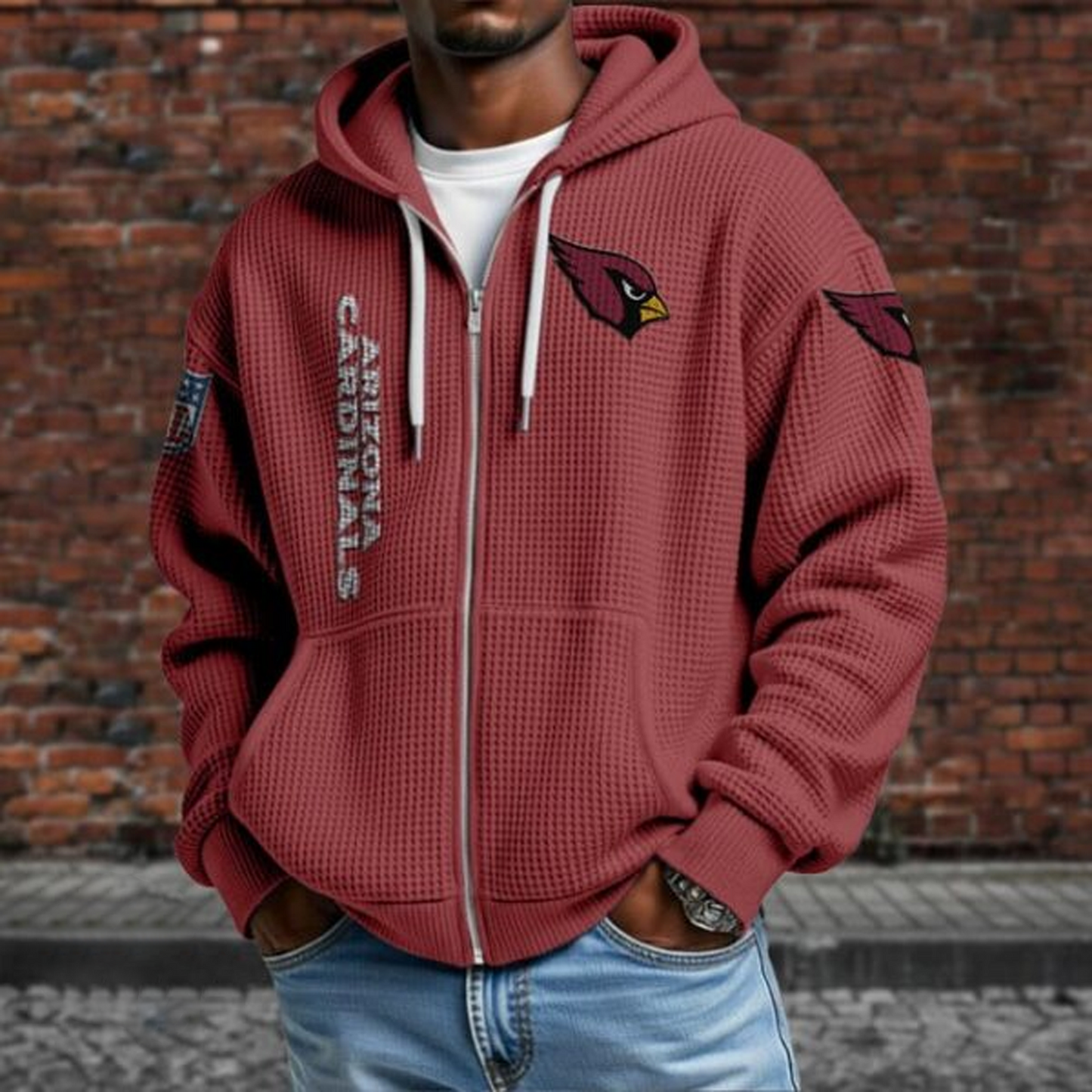 ARI X NFL Textured Lounge Zip-up Hoodie NAK NHT