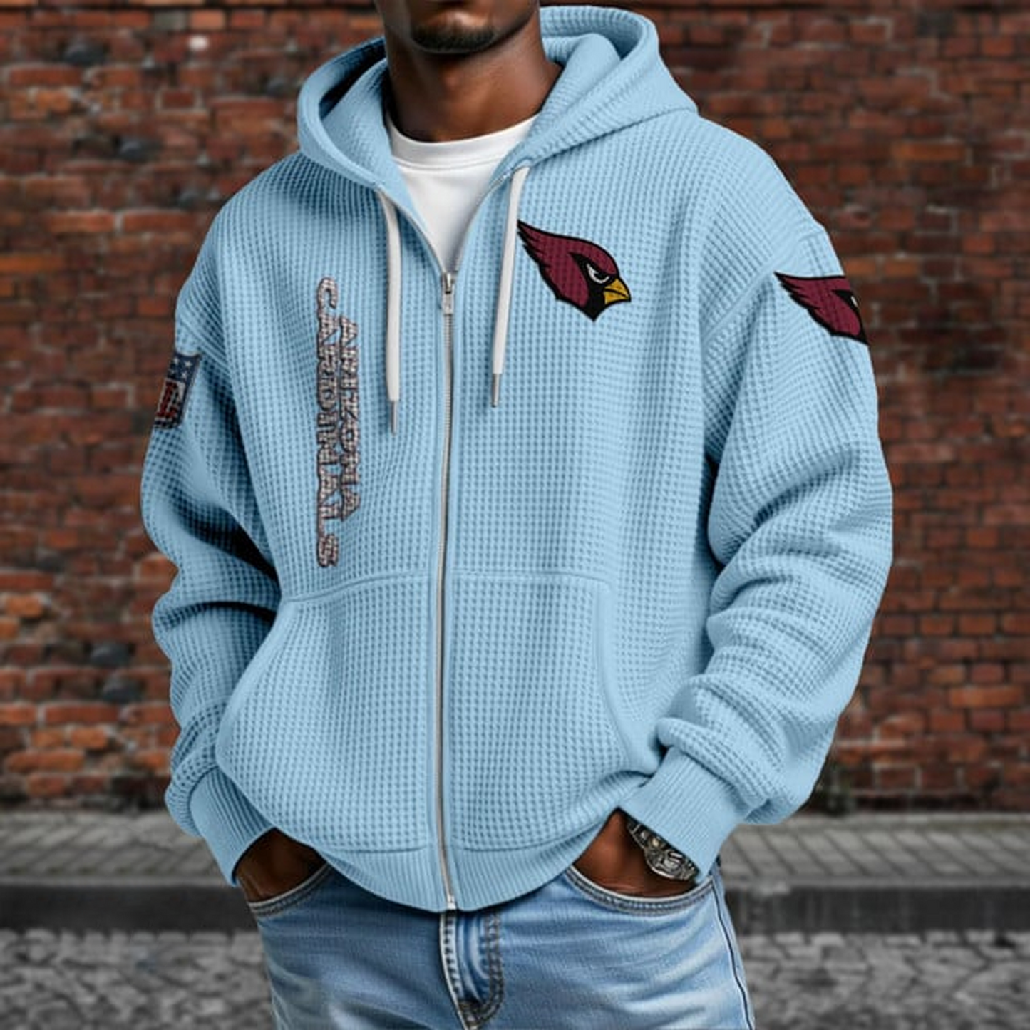 ARI X NFL Textured Lounge Zip-up Hoodie NAK NHT
