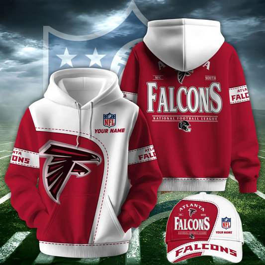 ATL X NFL Classic Logo Limited Edition Hoodie And Cap NAK NHT