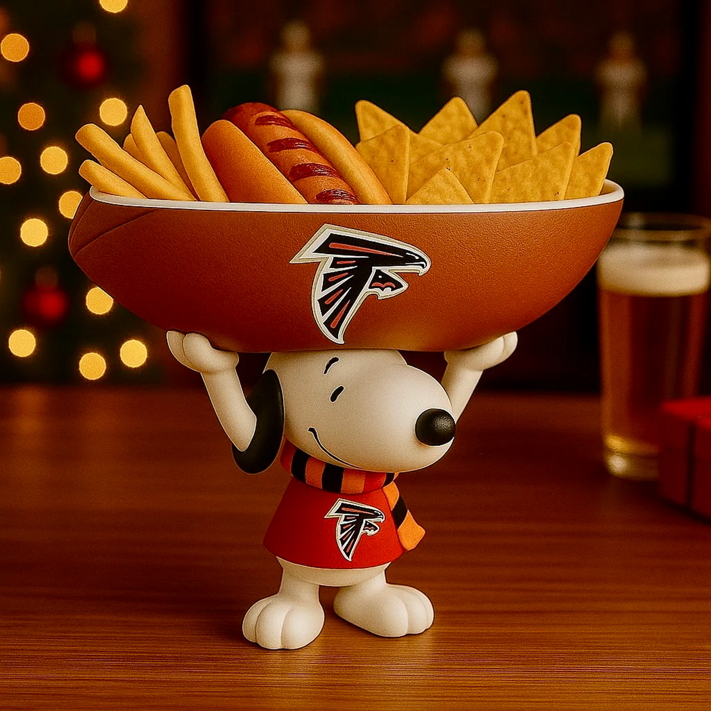 ATL X NFL Creative Football Team Snoopy Snack Tray NAK NHT