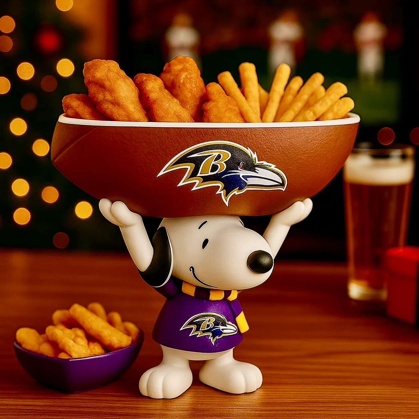 BAL X NFL Creative Football Team Snoopy Snack Tray NAK NHT