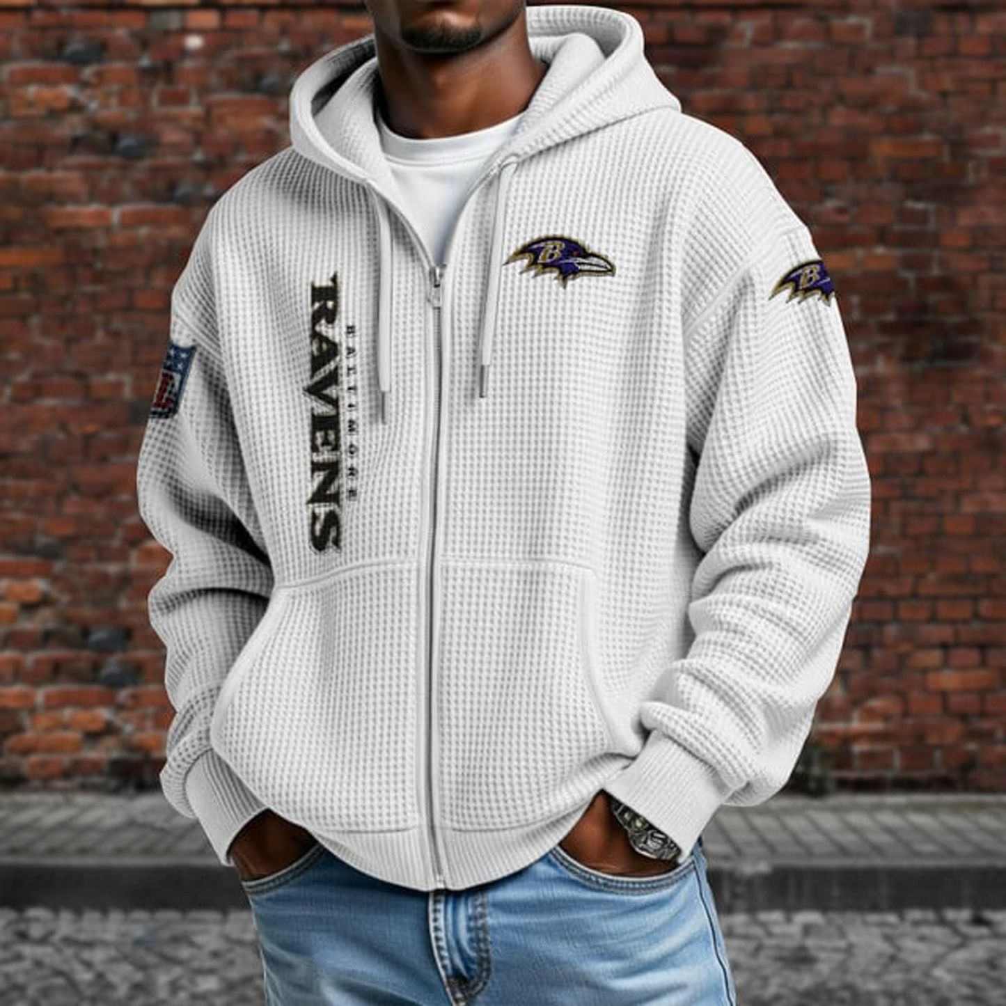 BAL X NFL Textured Lounge Zip-up Hoodie NAK NHT