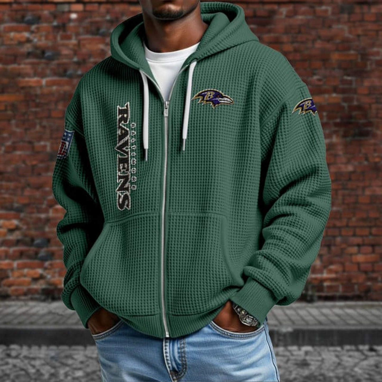 BAL X NFL Textured Lounge Zip-up Hoodie NAK NHT