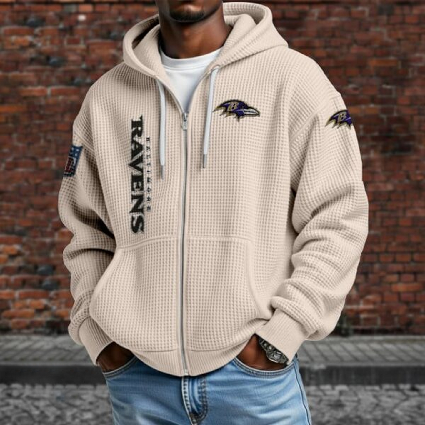 BAL X NFL Textured Lounge Zip-up Hoodie NAK NHT