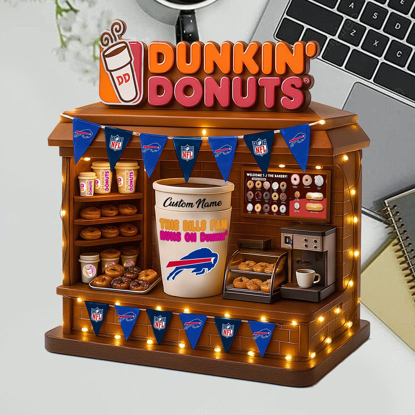 BB Acrylic Block - NFL x Dunkin Donuts Gift For Fans DDT CTND