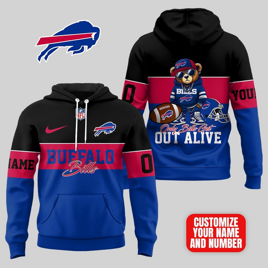 BB Premium NFL Customizable Teddy Bear Hoodie DDT HLPHUONG