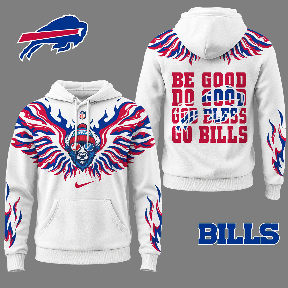 BB Premium NFL Fire Wings 3D Hoodie DDT CTND
