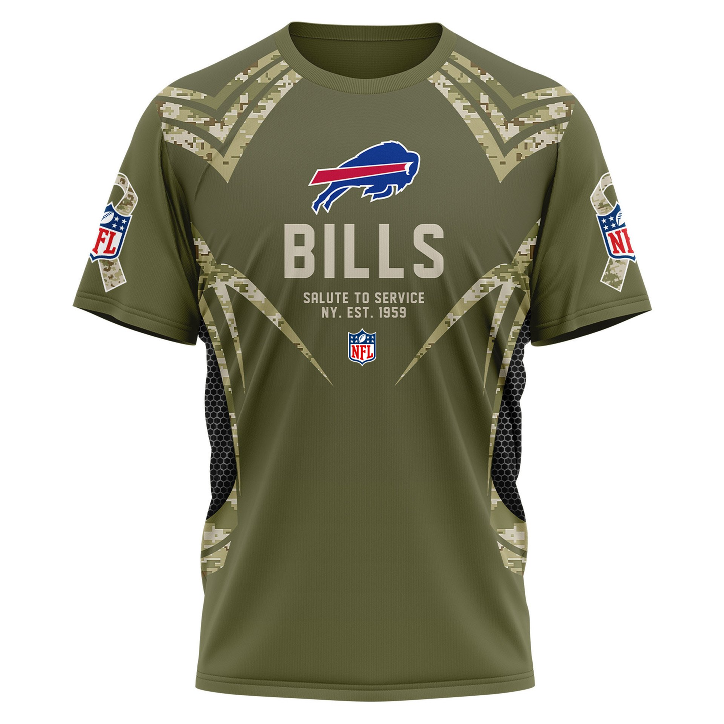 BB Premium NFL Salute to Service Camo 3D Shirt DDT CTND