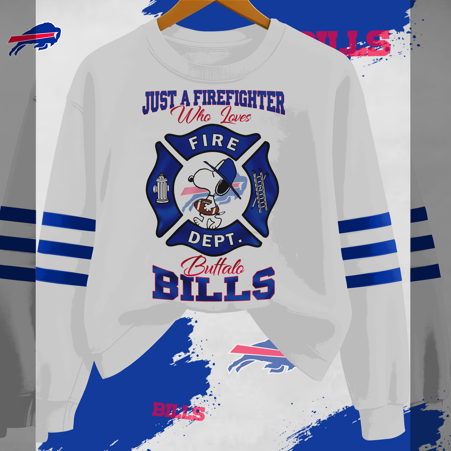 BB x NFL Just A Firefighter Who Love Sweatshirt DDT HLPHUONG