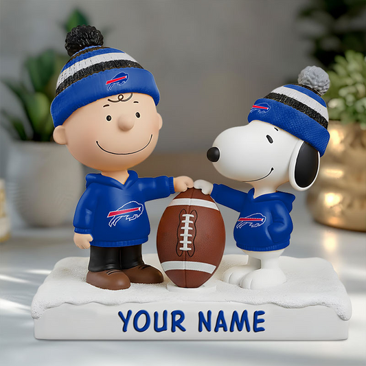 BUF X NFL And SnooPy Acrylic Block Plaque Custom Name Gifts NAK NHT