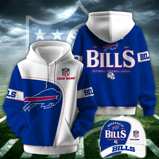 BUF X NFL Classic Logo Limited Edition Hoodie And Cap NAK NHT