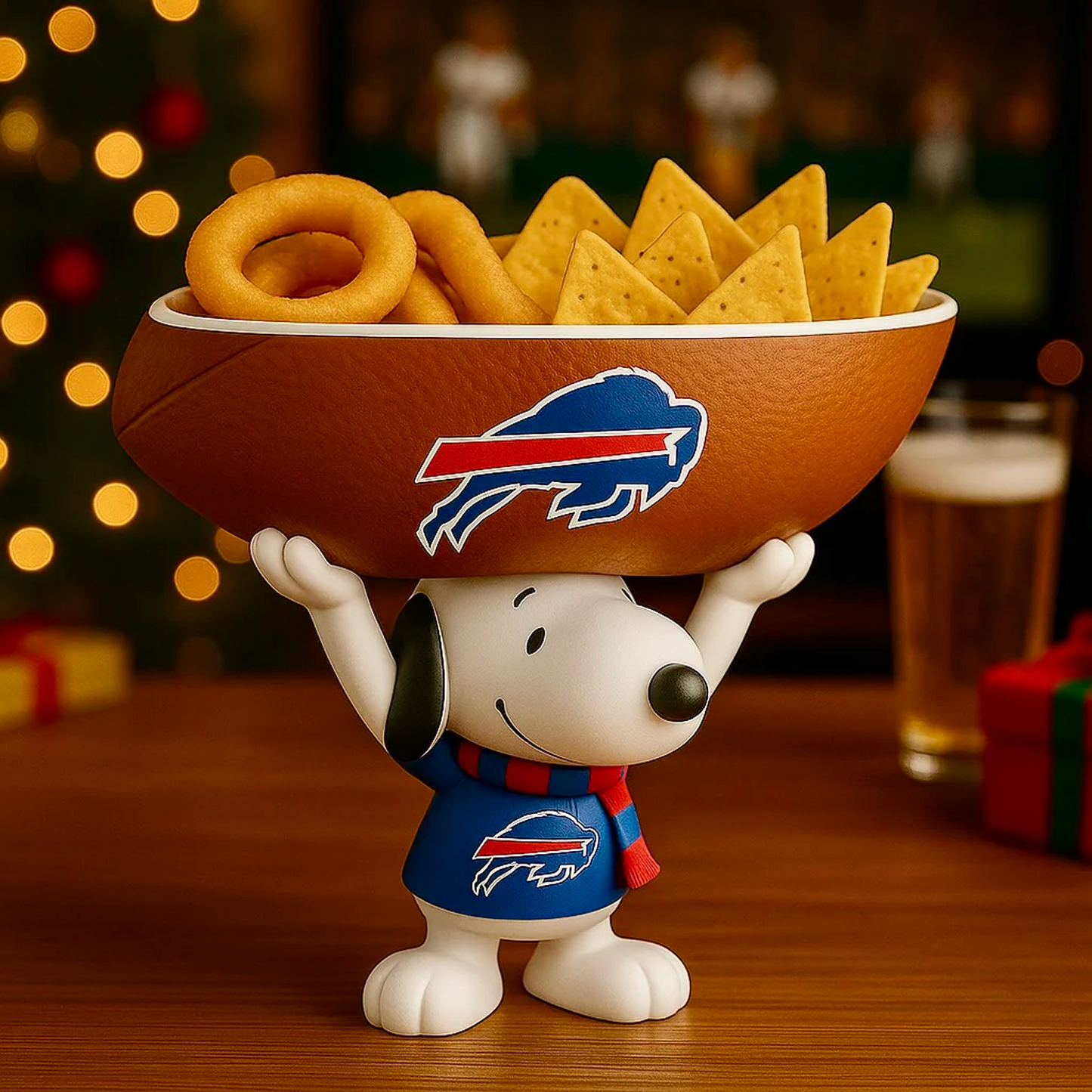 BUF X NFL Creative Football Team Snoopy Snack Tray NAK NHT