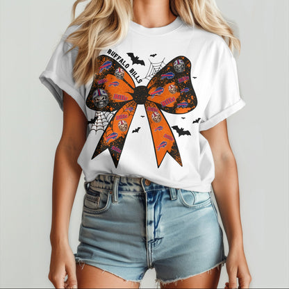 BUF x NFL Halloween Bow 3D Shirt 0409 DatND DVT