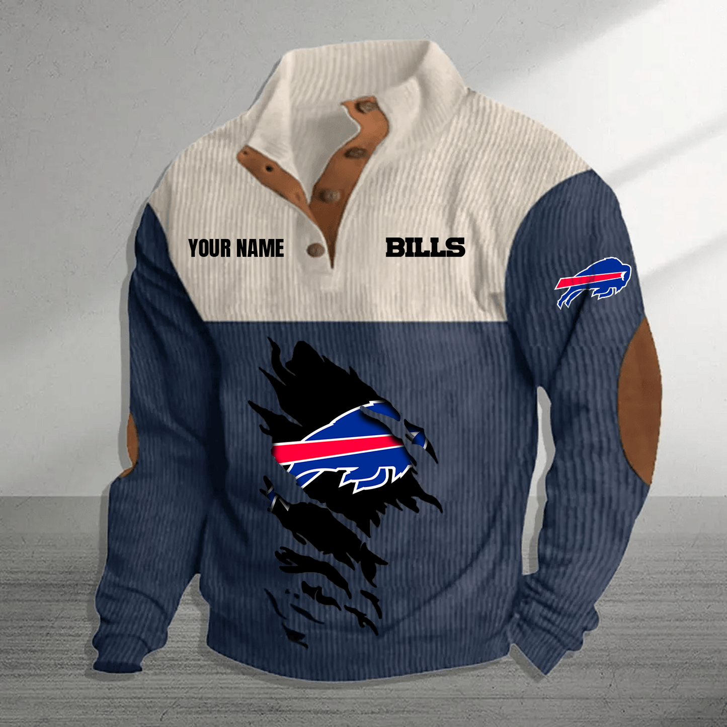 BUF x NFL Premium Personalized Game-Day Pullover DATND TANTD