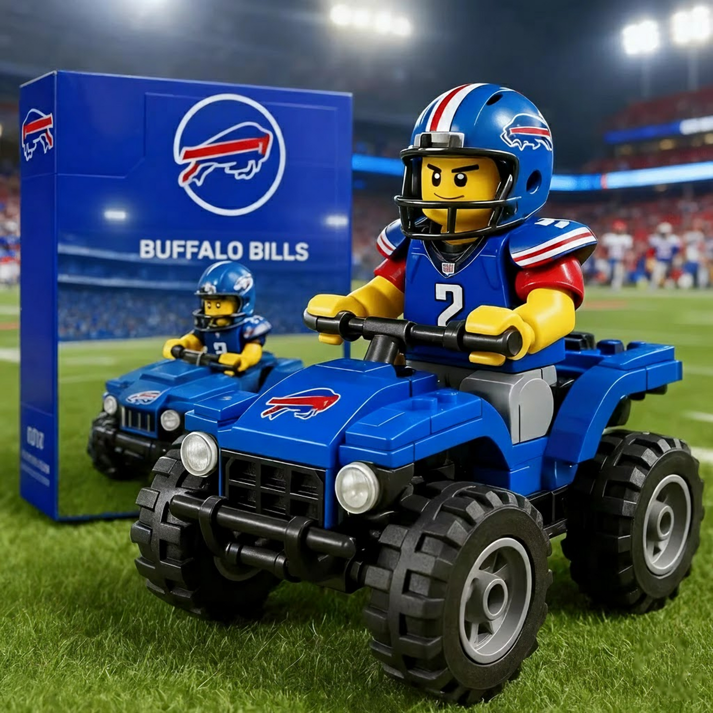 BUF X NFL Team Off-Road Vehicle Building Block Set V1 NAK NHT