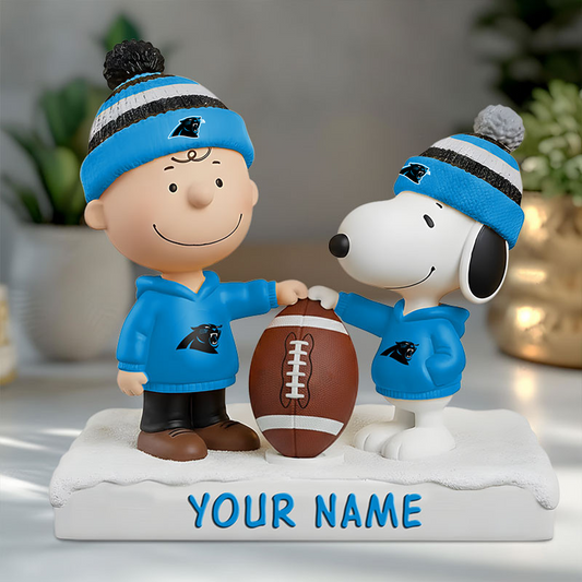 CAR X NFL And SnooPy Acrylic Block Plaque Custom Name Gifts NAK NHT