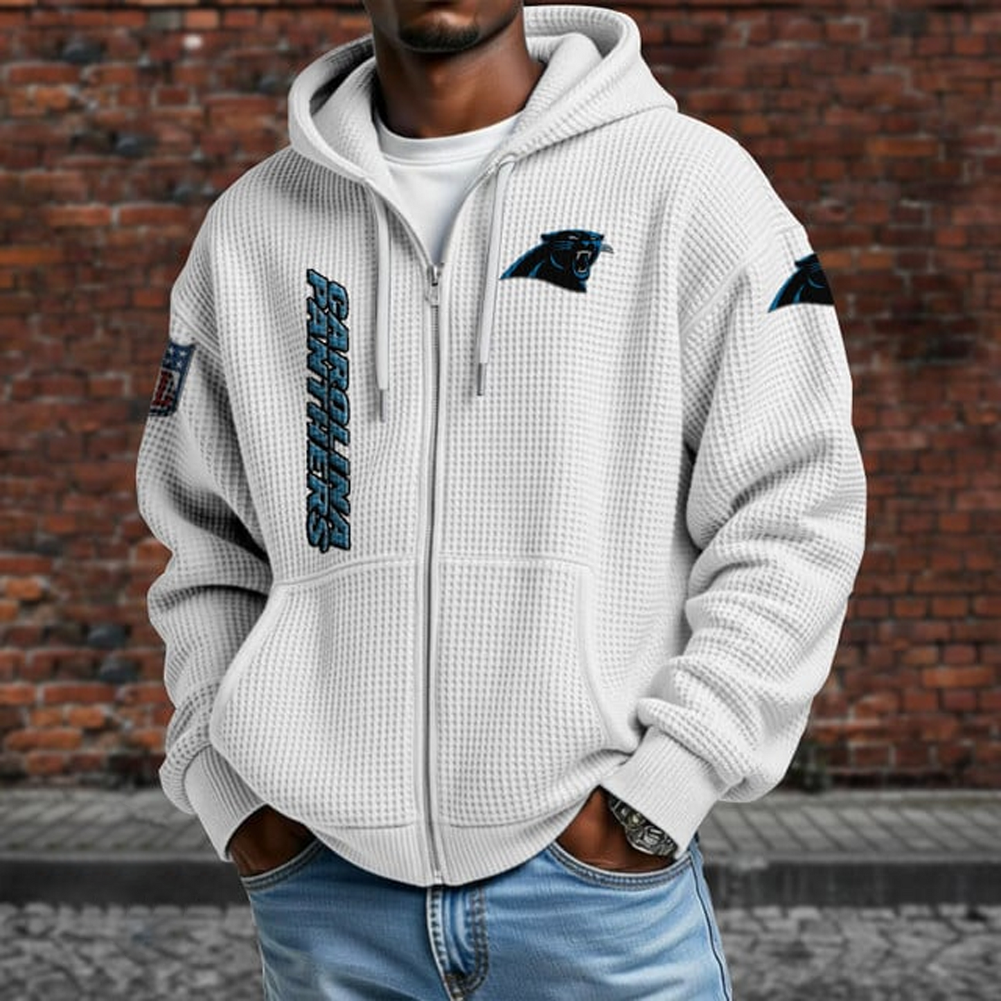 CAR X NFL Textured Lounge Zip-up Hoodie NAK NHT