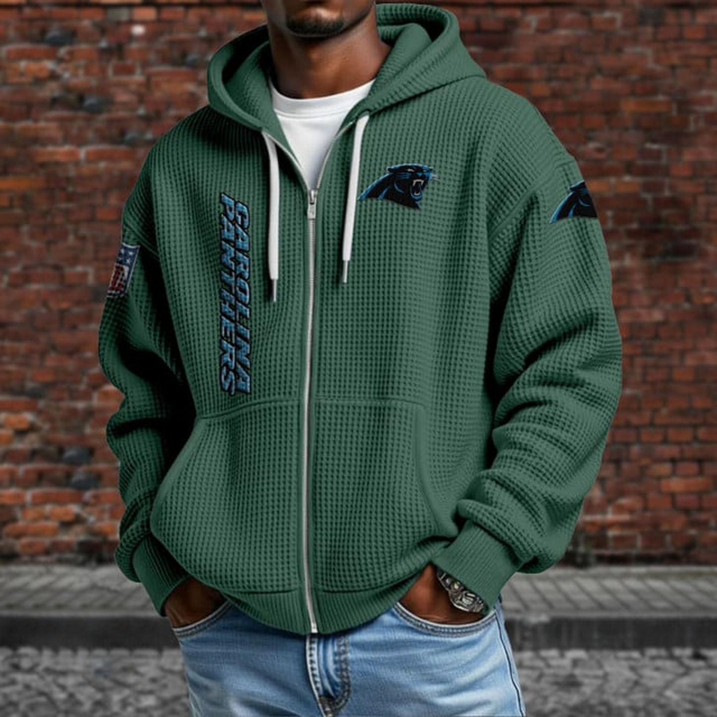 CAR X NFL Textured Lounge Zip-up Hoodie NAK NHT