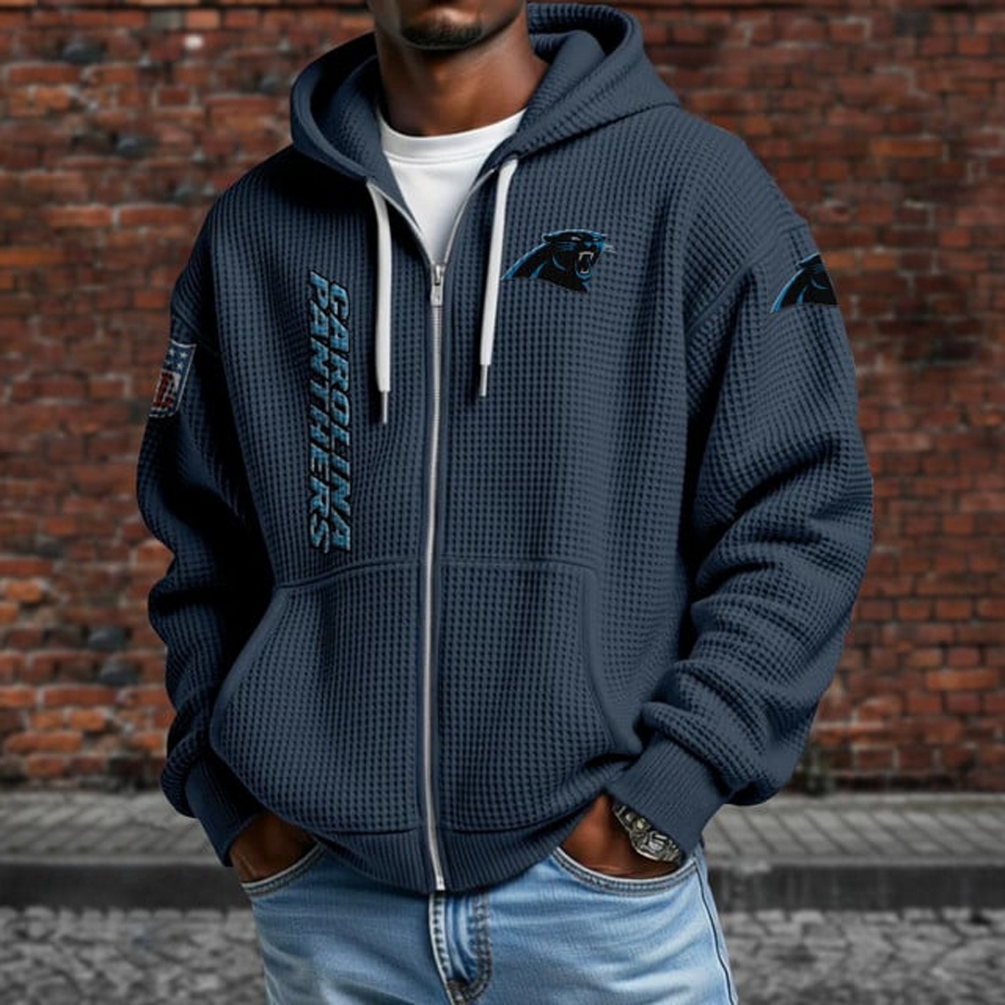 CAR X NFL Textured Lounge Zip-up Hoodie NAK NHT
