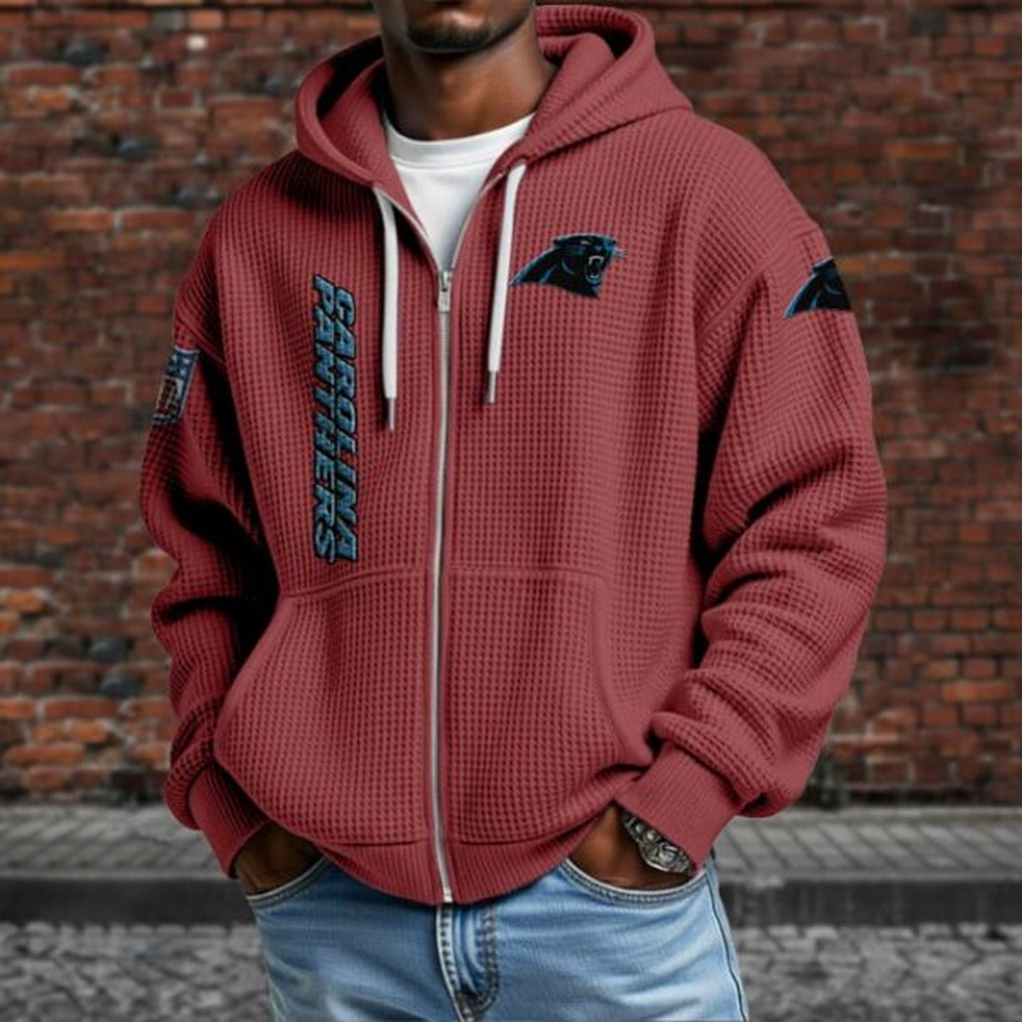 CAR X NFL Textured Lounge Zip-up Hoodie NAK NHT