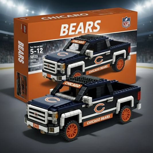 CHI  x NFL 3D Racing Truck Model Building Block Set V1 NAK NHT