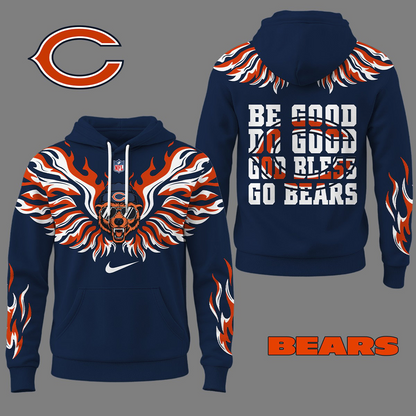 CHI Premium NFL Fire Wings 3D Hoodie DDT CTND
