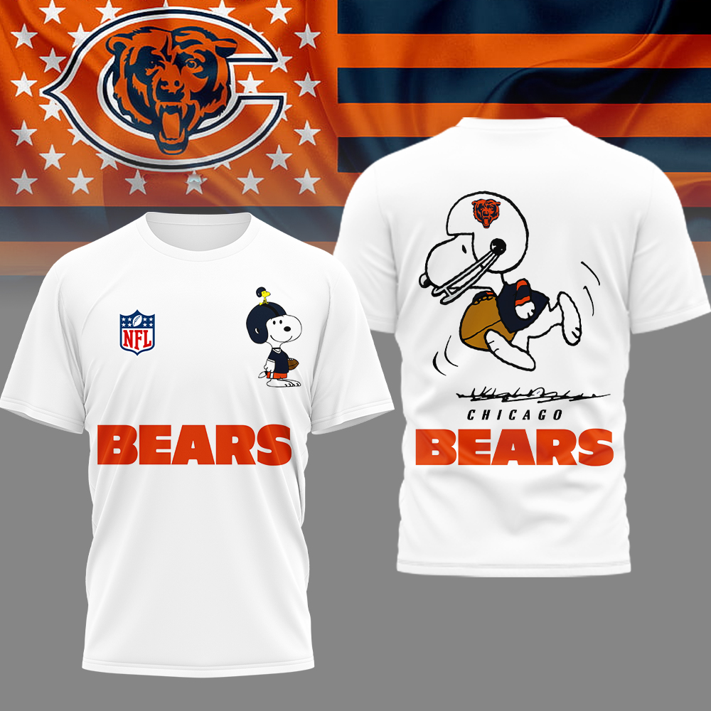 CHI Premium NFL x Peanuts 3D Shirt DDT CTND