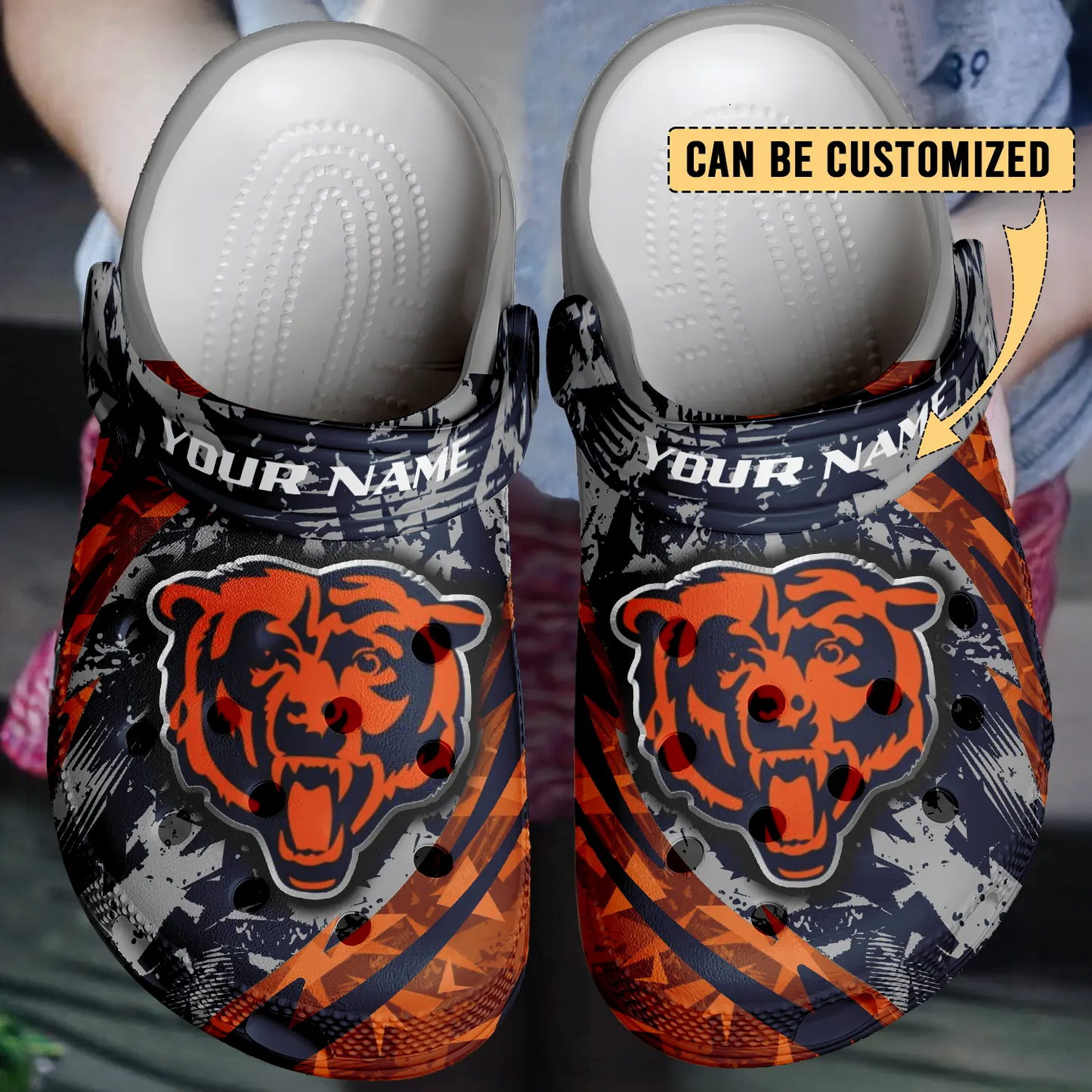 CHI x NFL Crocs Crocband Clogs Shoes DatND DVT