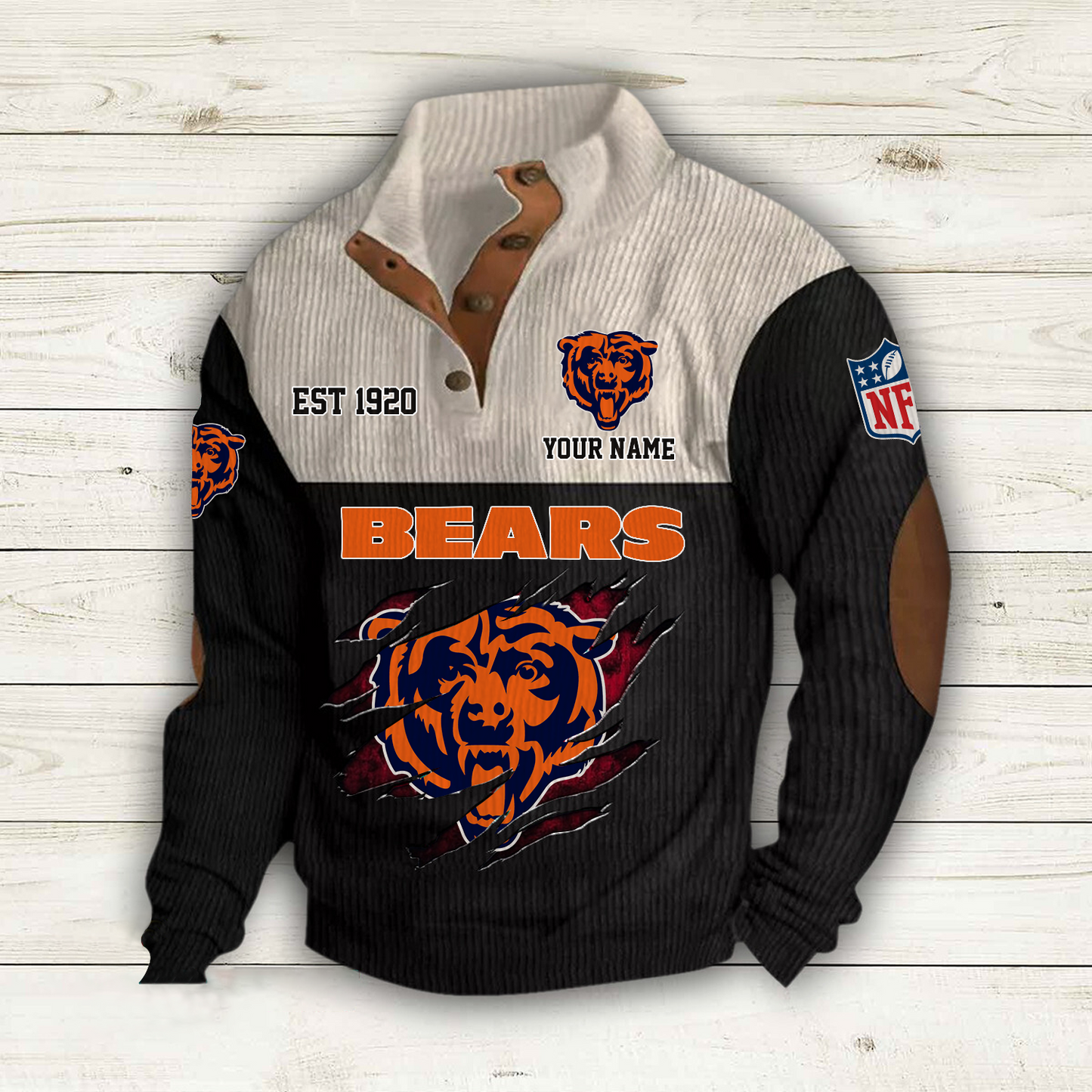 CHI x NFL Custom Name Sport Sweatshirt DatND DVT