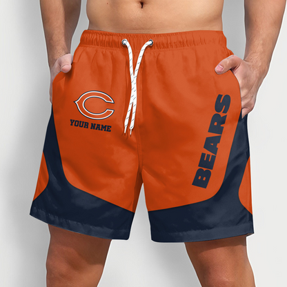 CHI x NFL Team Special Short Pants For Men Custom Name Gifts DATND TANTD25