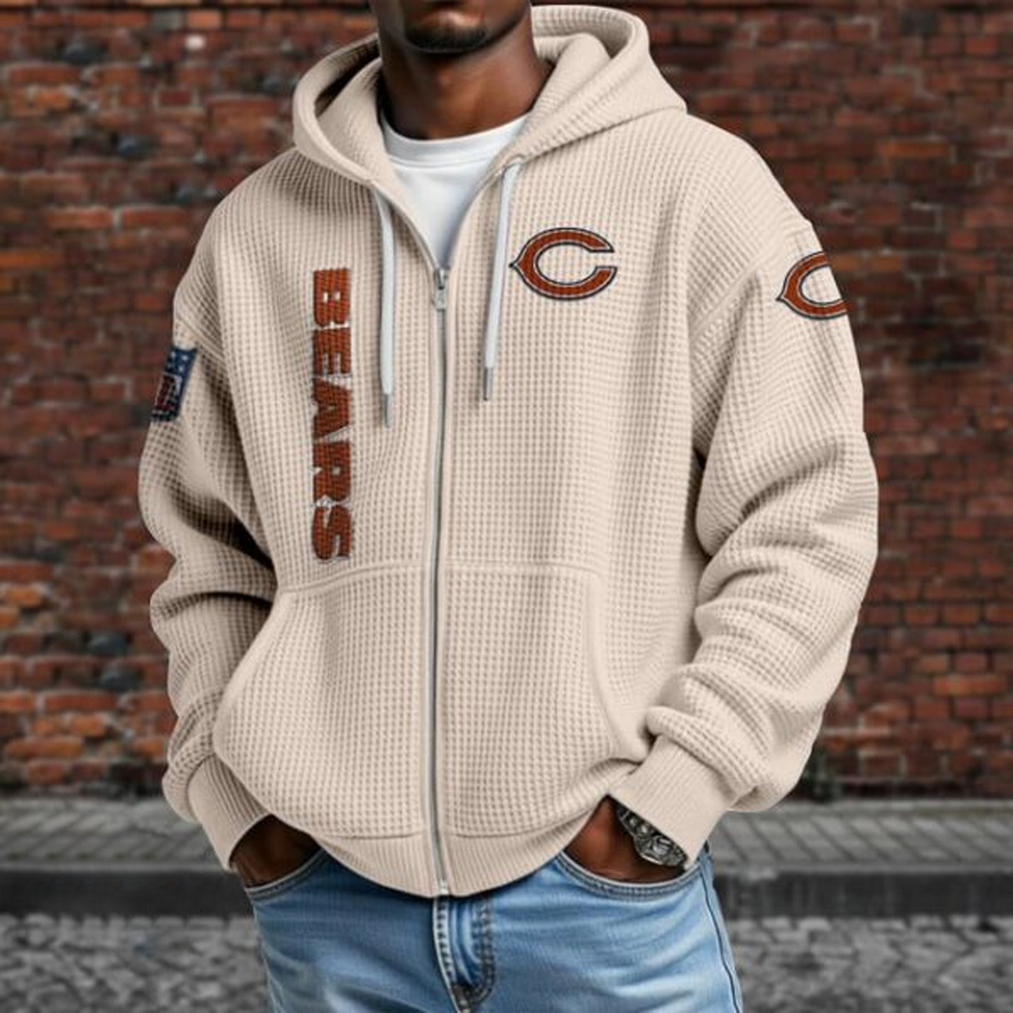 CHI X NFL Textured Lounge Zip-up Hoodie NAK NHT