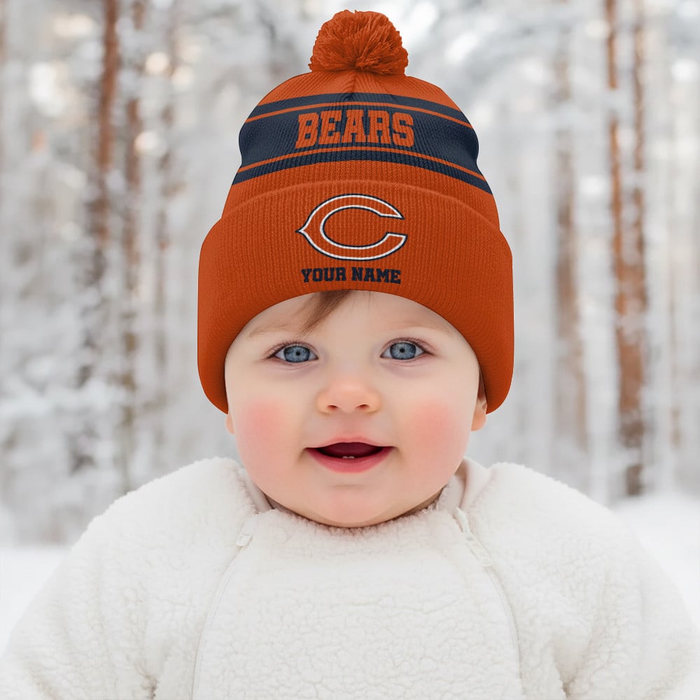 CHI x NFL Woolen Beanie Hat Aldult And Kid DatND DVT