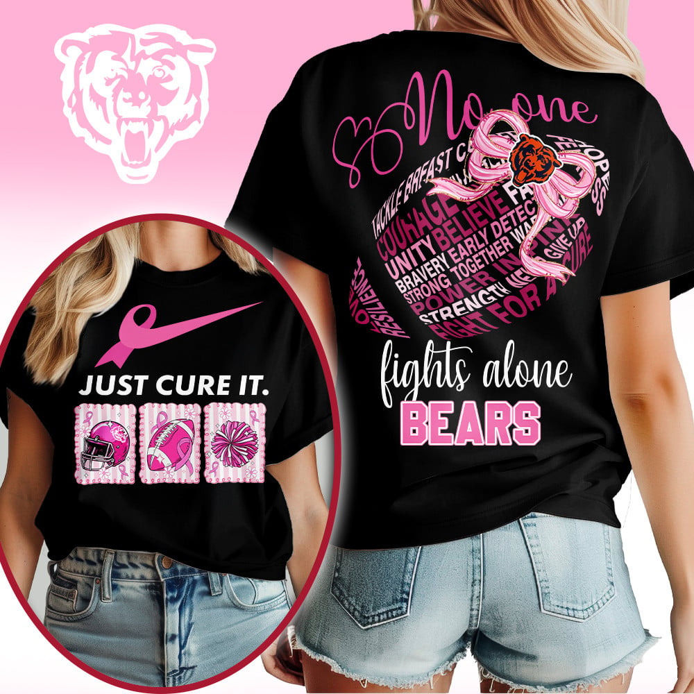 CHI x Premium NFL Breast Cancer Awareness T-Shirt DDT HLP