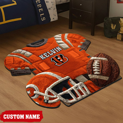 CIN X New NFL Cashmere Rug For Home Custom Gift Any Name NAK NHT