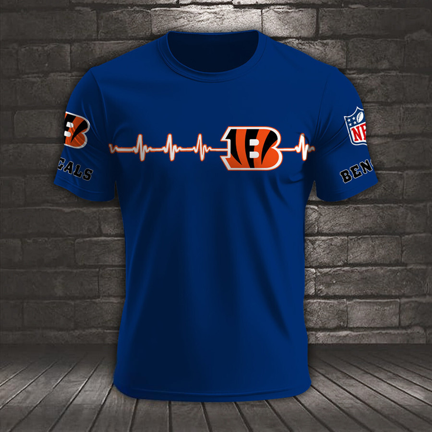 CIN x NFL Heart Rate Map Special 3D Shirt DatND ThuongNH