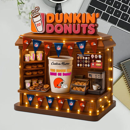 CLE Acrylic Block - NFL x Dunkin Donuts Gift For Fans DDT CTND