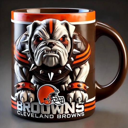 CLE X NFL  2026 Football Guardian Beast 3D Mug V2 NAK NHT