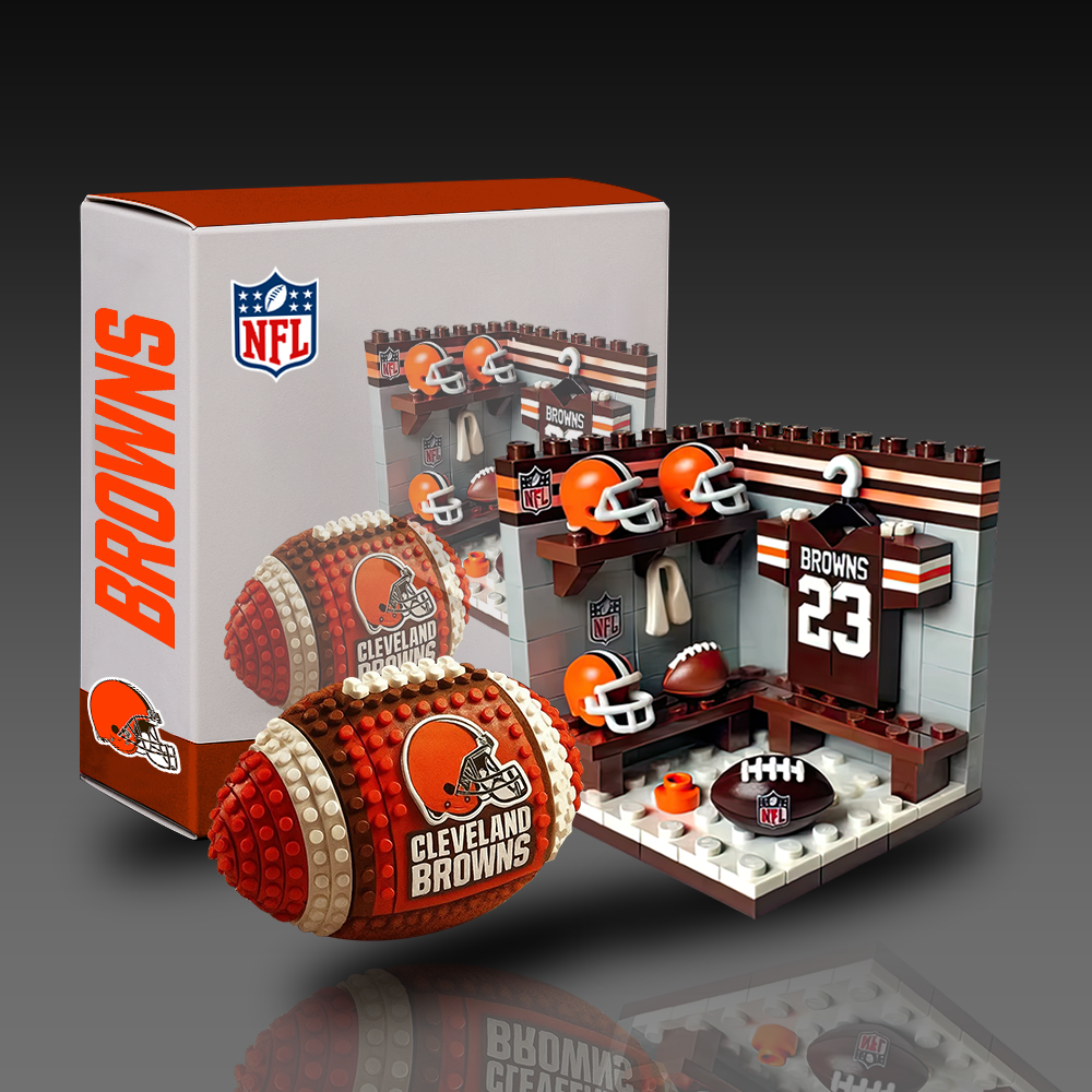 CLE x NFL Team Ball & Changing Room Building Block Football Set DDT CTND