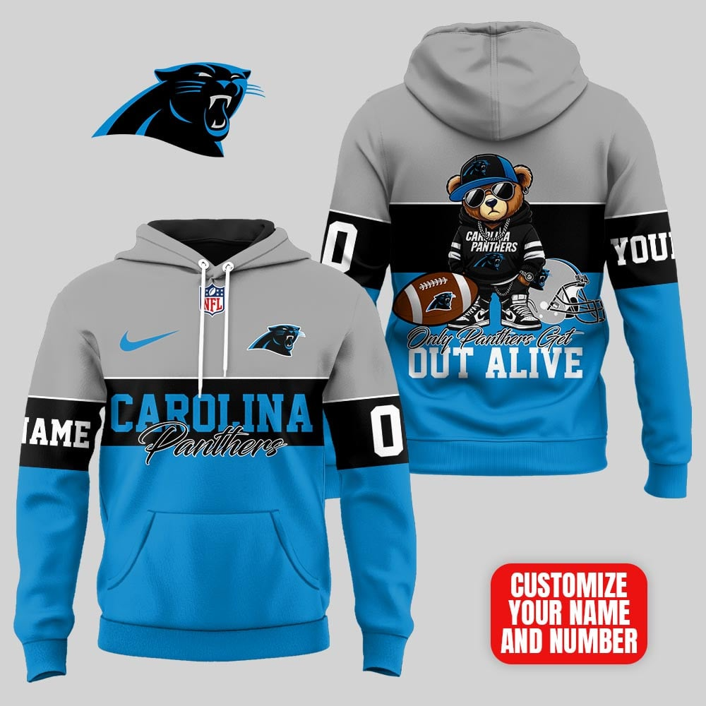CP Premium NFL Customizable Teddy Bear Hoodie DDT HLPHUONG