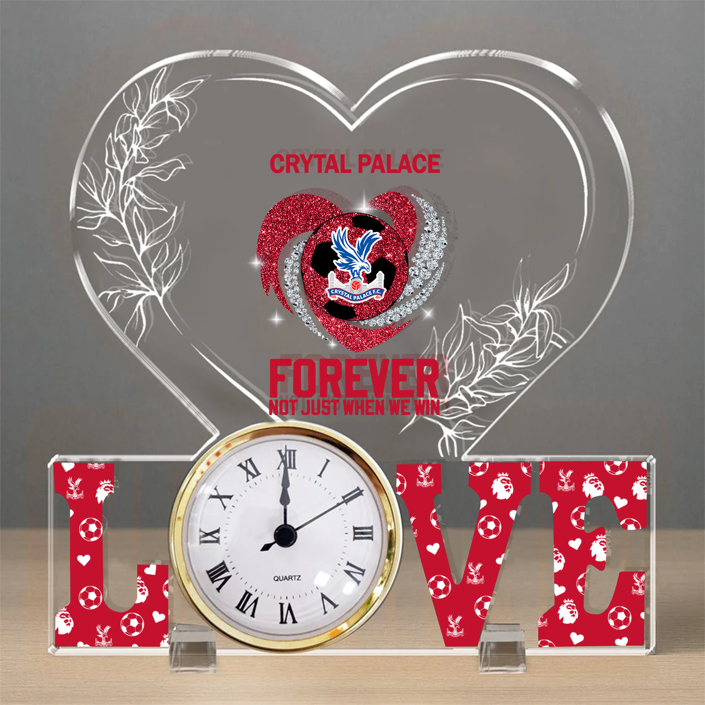 CRY x EPL Forever Not Just When We Win Acrylic Clock DatND ThuongND