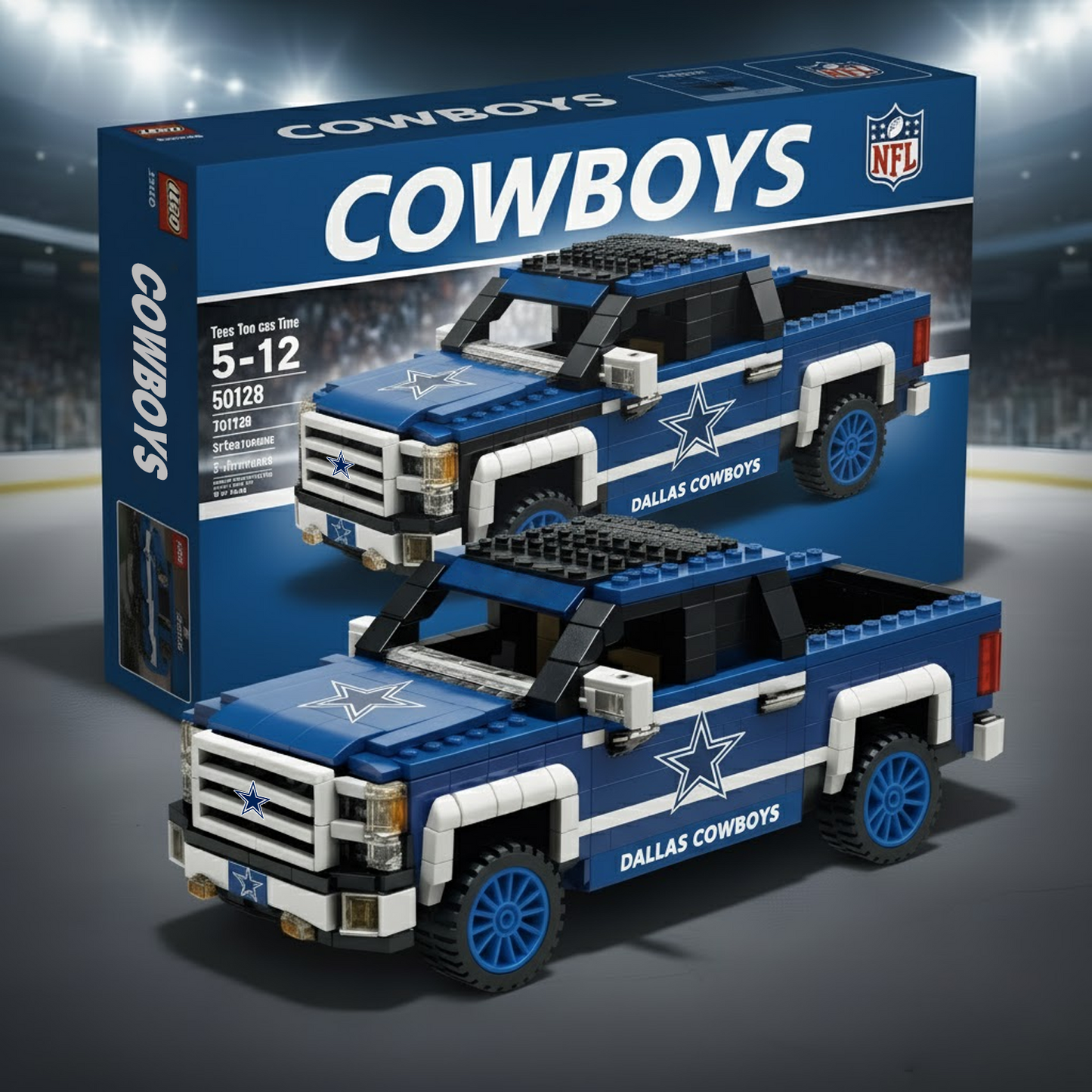 DAL  x NFL 3D Racing Truck Model Building Block Set V1 NAK NHT