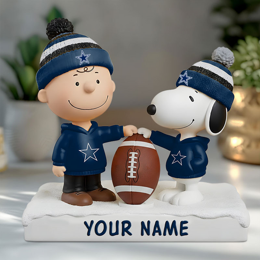 DAL X NFL And SnooPy Acrylic Block Plaque Custom Name Gifts NAK NHT