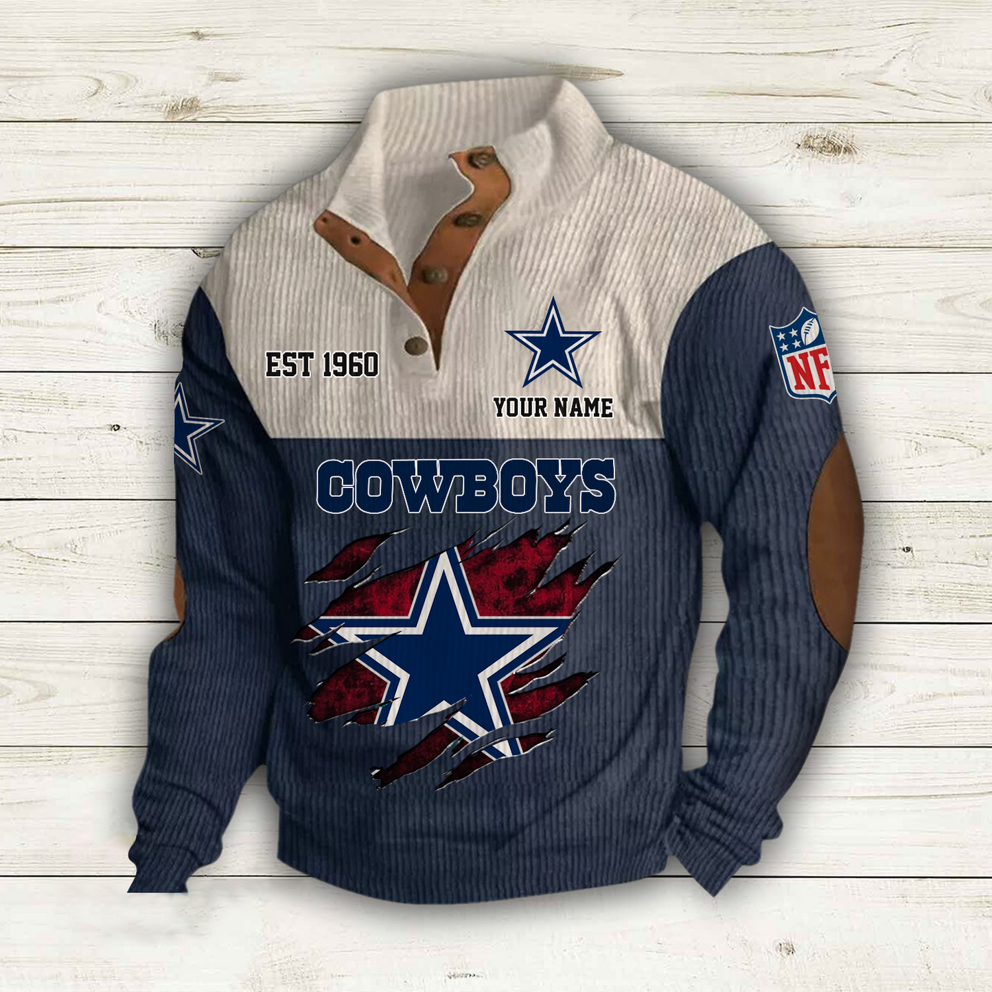DAL x NFL Custom Name Sport Sweatshirt DatND DVT